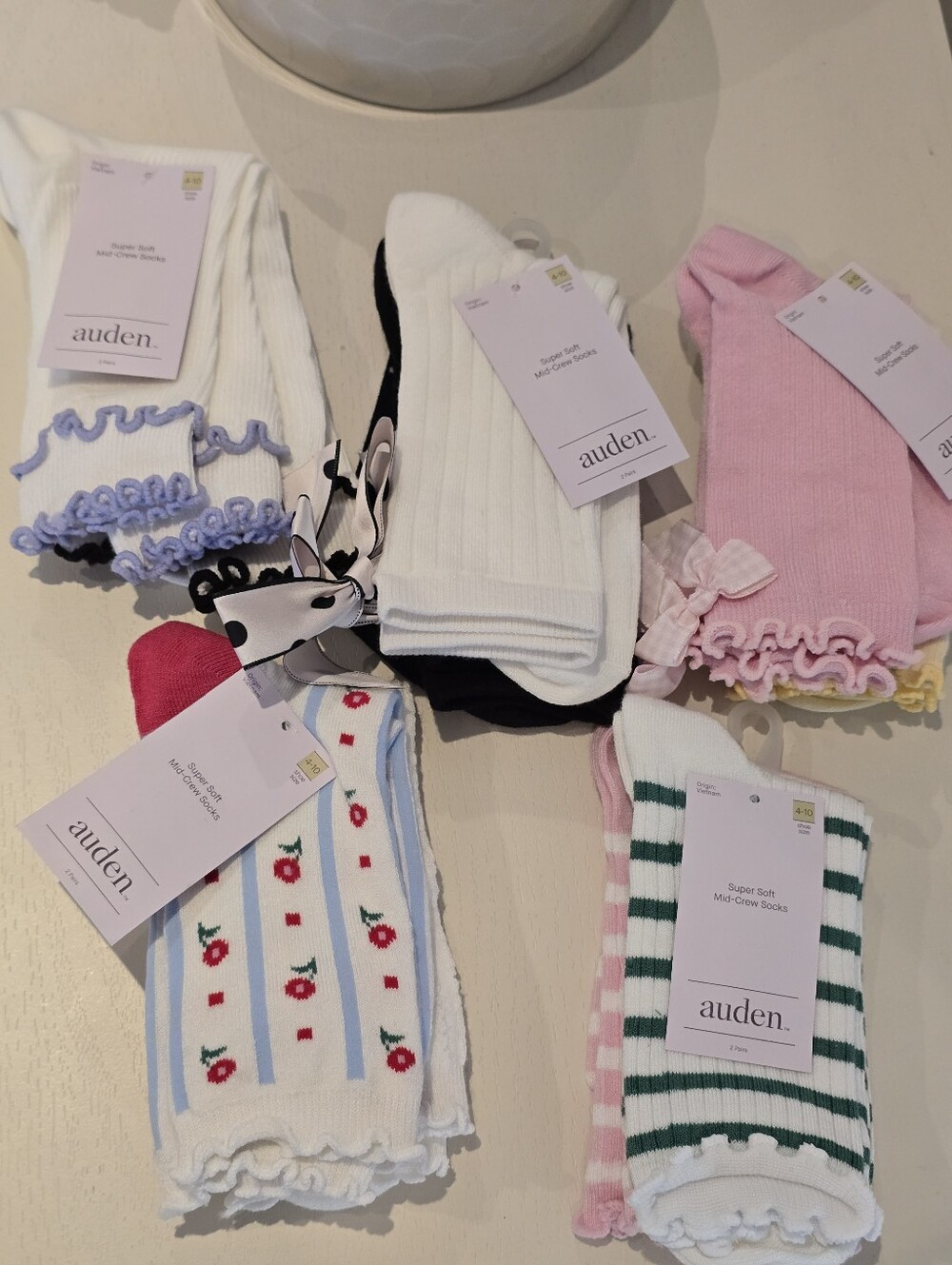 Auden Striped Crew Socks 2pk - Picture 6 of 11